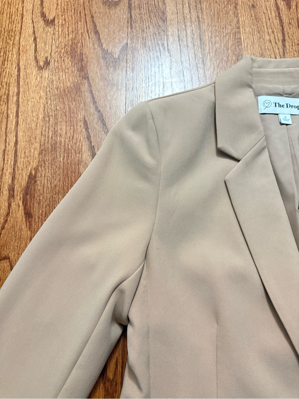 The Drop Blake Long Blazer in Praline size S - Picture 7 of 16